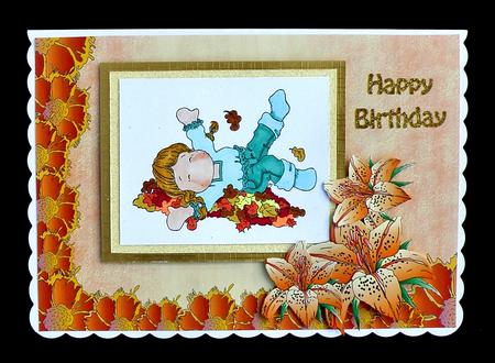 2 Tone Orange Backing Sheet 2 by Suzi Cooper