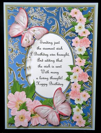 Butterflies with Gems, Dogwoods and Poem 7 by Suzi Cooper