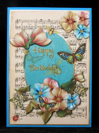 Summer Garden + Sheet Music Frame by Suzi Cooper