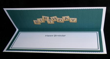 Word Game Birthday Matching Large Dl Insert by Suzi Cooper