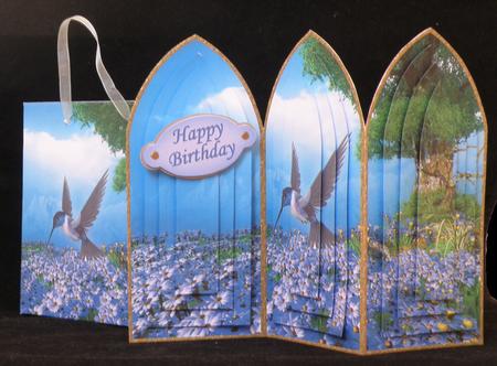 Field of Violets Card and Gift Bag by Suzi Cooper