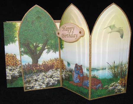 Tiger at the Lake Card and Gift Bag by Suzi Cooper