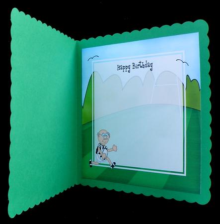 Bert Plays Rugby Matching 8 x 8 Insert Panal by Suzi Cooper
