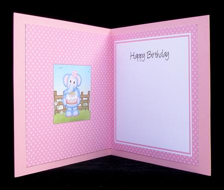 Lola Elephant N Postbox Matching Insert Square Landscape by Suzi Cooper