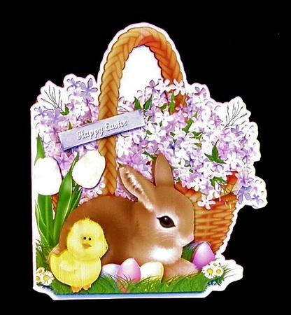 Easter Basket -  Shaped Card Mini Kit by Suzi Cooper