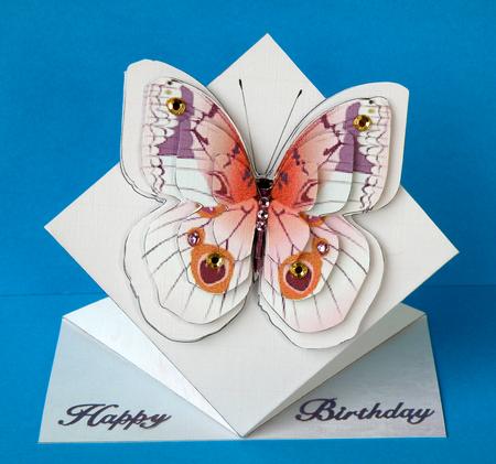 Pink Butterfly Diamond Top by Suzi Cooper