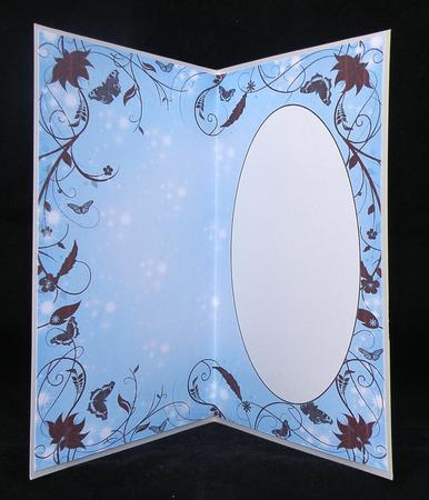 Blue Floral Butterfly Insert by Suzi Cooper