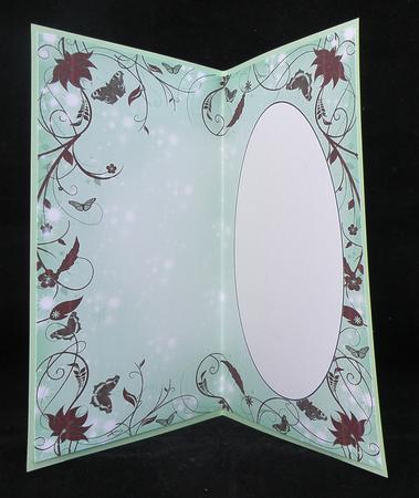 Mint Floral Butterfly Insert by Suzi Cooper