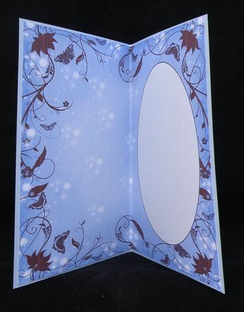 Mystical Blue Floral Butterfly Insert by Suzi Cooper
