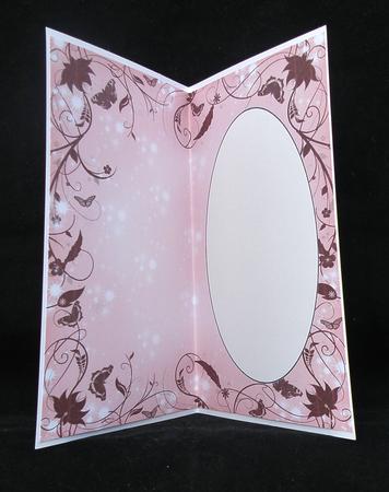 Pink Floral Butterfly Insert by Suzi Cooper