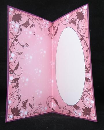 Rosy Red Floral Butterfly Insert by Suzi Cooper
