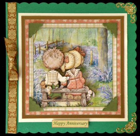 Tender Moments in Bluebell Woods Topper & Decoupage by Suzi Cooper