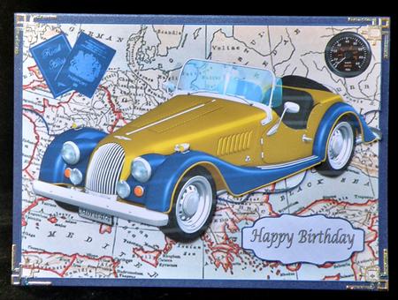 Colourful Vintage Car by Suzi Cooper