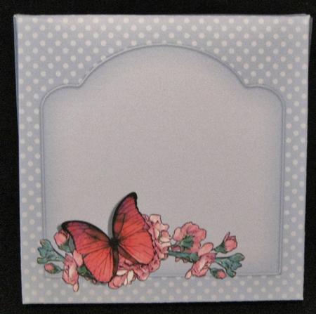 Butterfly & Flowers 5.5 x 5.5 Square Card Box Mini Kit by Suzi Cooper