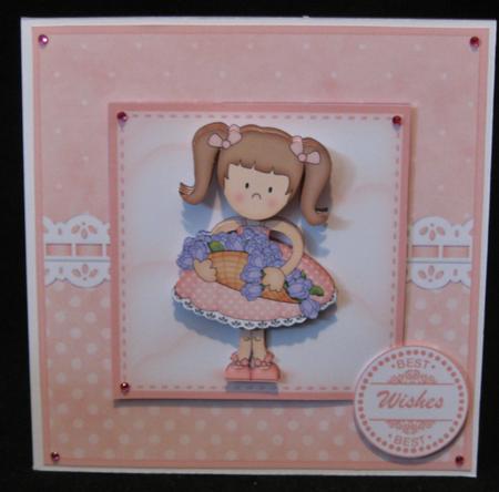 Liz's Roses Quick Card with 3D Decoupage by Suzi Cooper