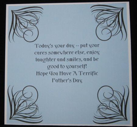 8 Inch Insert - Father's Day 2 by Suzi Cooper