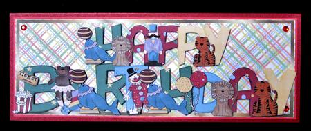 Large Dl Card - Circus Birthday by Suzi Cooper