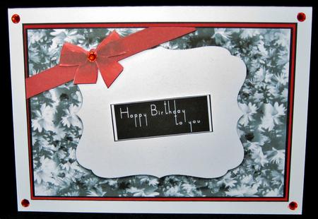 Black and White Collection Red Bow by Suzi Cooper