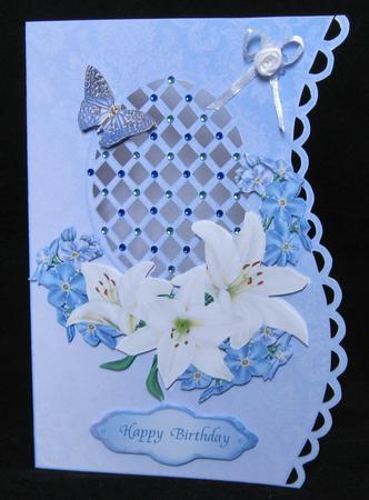 Lilies and Butterflies Scalloped Edge Mini Kit by Suzi Cooper