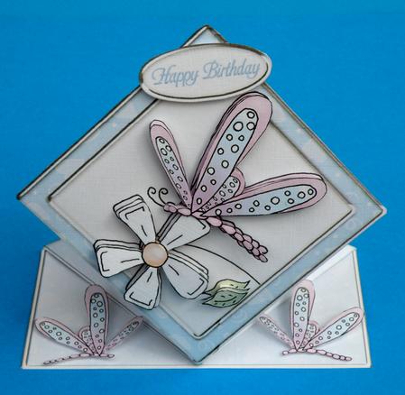 Dragonfly Diamond Top Card by Suzi Cooper