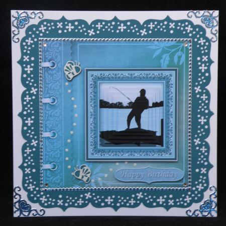 Fishing the Catch Quick Male Birthday Card by Suzi Cooper