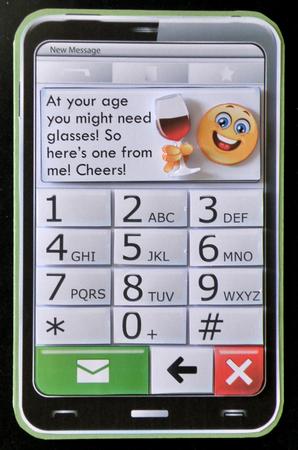 Mobile Phone at Your Age You Might Need Glasses Quick Card by Suzi Cooper