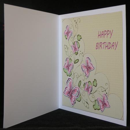 Square Insert with Butterflies 3 by Suzi Cooper
