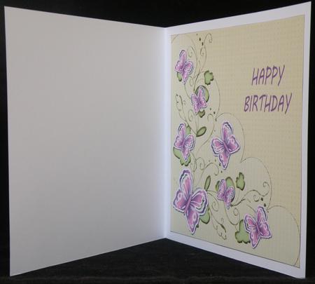 Square Insert with Butterflies 4 by Suzi Cooper