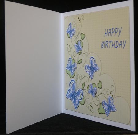 Square Insert with Butterflies 5 by Suzi Cooper