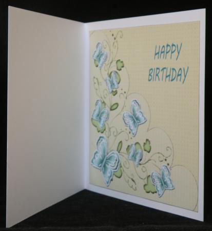 Square Insert with Butterflies 6 by Suzi Cooper
