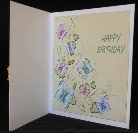 Square Insert with Butterflies 7 by Suzi Cooper