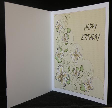 Square Insert with Butterflies 1 by Suzi Cooper