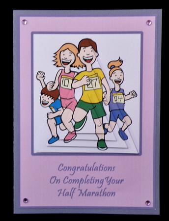 Marathon Runners - Half Marathon Congratulations by Suzi Cooper