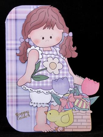 Daisy Easter Shaped Card by Suzi Cooper