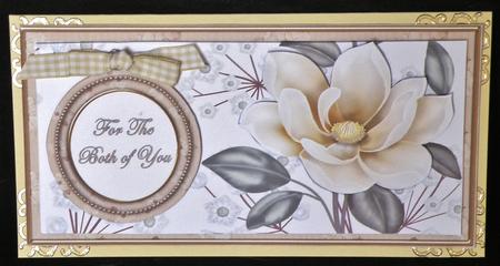 Cream Magnolia Both of You Dl Decoupage Topper by Suzi Cooper