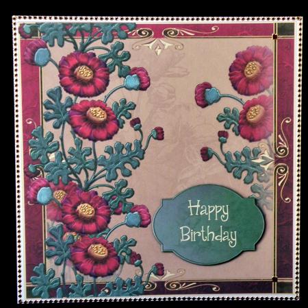 Gorgeous Large Square Floral - Mother's Day, Birthday by Suzi Cooper