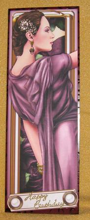 Art Deco Lady Pandore Dl (dark Pink) by Suzi Cooper
