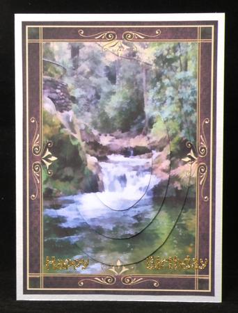 Serene Watercolour Waterfall by Suzi Cooper