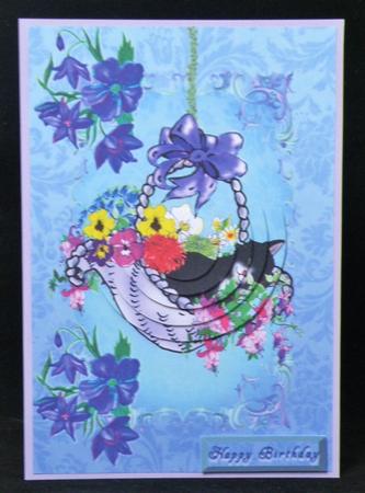 Cat in a Basket by Suzi Cooper