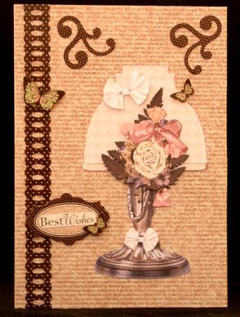 Lamp Card Vintage Corsage by Suzi Cooper