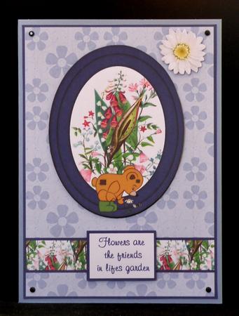 Flowers and Bear by Suzi Cooper