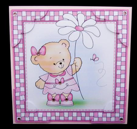 8 x 8 Rosie's Flower Scalloped Corner Topper by Suzi Cooper