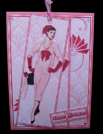 Audrey Hepburn Inspired Fashion Panel Bookmark Card by Suzi Cooper