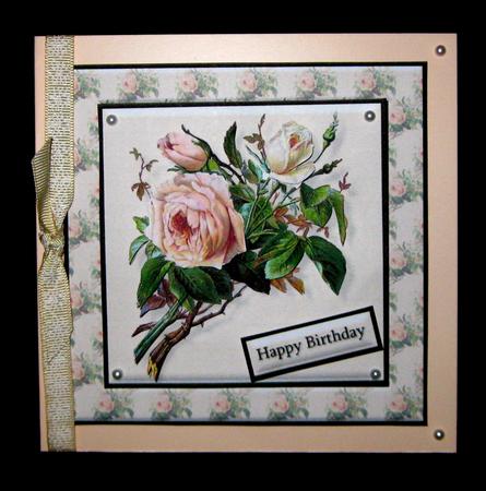 Cream Roses 8x8 Quick Kit by Suzi Cooper