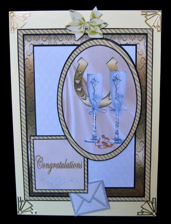 Horse Shoes and Champagne Glasses by Suzi Cooper