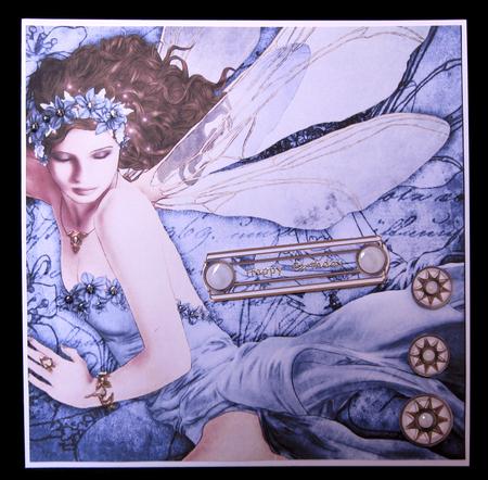 Forest Fairy Acantha (lilac) 8x8 Quick Card by Suzi Cooper