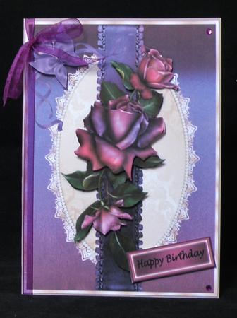Beautiful Deep Purple Roses by Suzi Cooper
