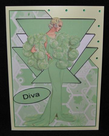 Art Deco Lady 24 Over the Corner by Suzi Cooper