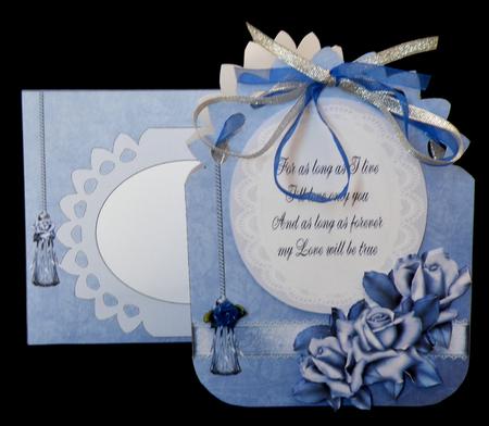Ribbon Top Card - Husband Anniversary by Suzi Cooper