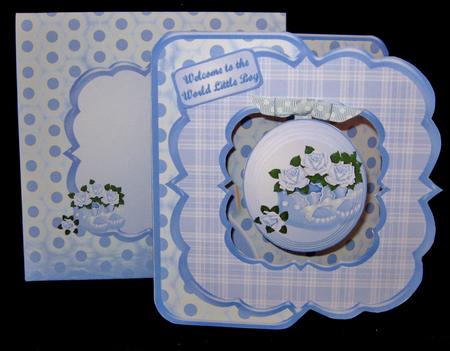 Baby Boy Pendant Card Kit by Suzi Cooper